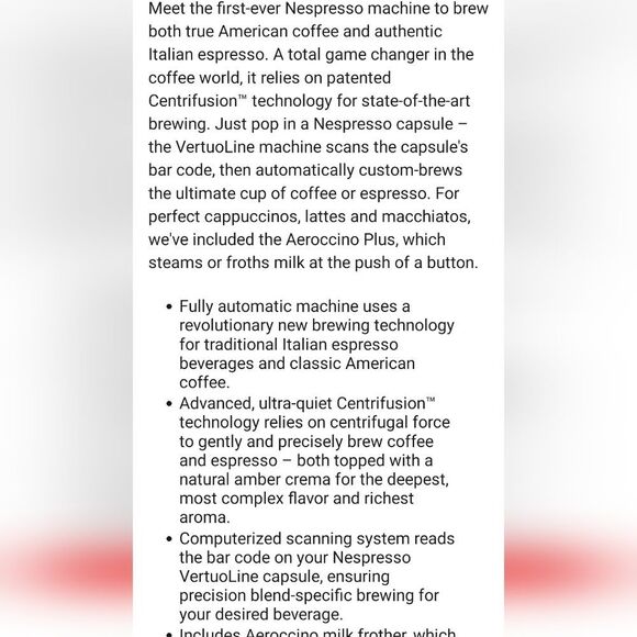 Breville Nespresso Vertuo & Aeroccino3 Espresso Machine - Picture 6 of 12